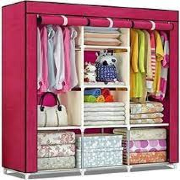 Portable Almari (Wine Red)