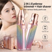 Eyebrow Trimmer & Facial Hair Remover Rechargable
